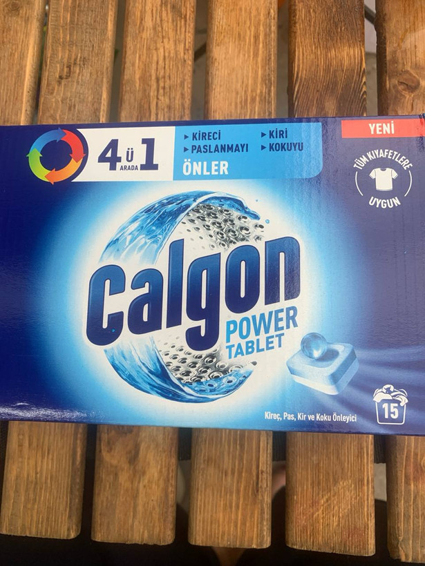 قرص جرمگیر ماشین لباسشویی ۱۵عددی calgon
